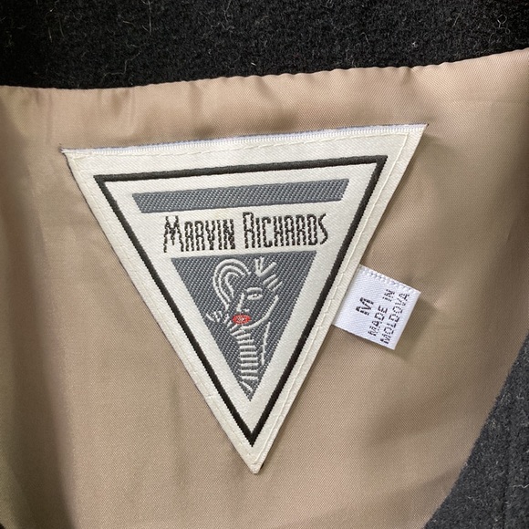 VTG MARVIN RICHARDS WOOL CASHMERE WINTER CAPE COAT JACKET SZ MED EX COND - Picture 6 of 13